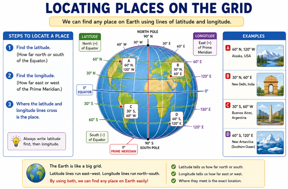 Locating Places on the Grid